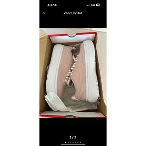 Nike Court Vision Alta Leather Women's Trainers Shoes, Pink Oxford/Pink - Size11